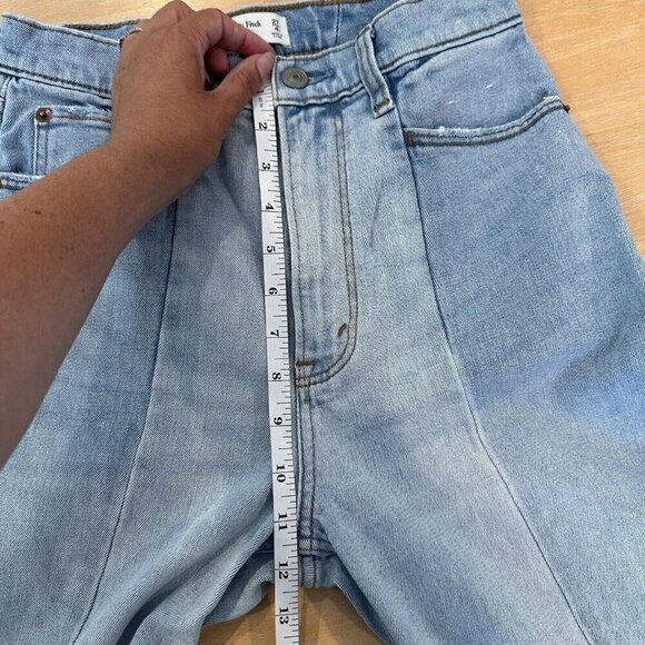 Abercrombie & Fitch Jeans Women's Blue Ankle Straight Ultra High Rise Sz 27/4R - Picture 10 of 11
